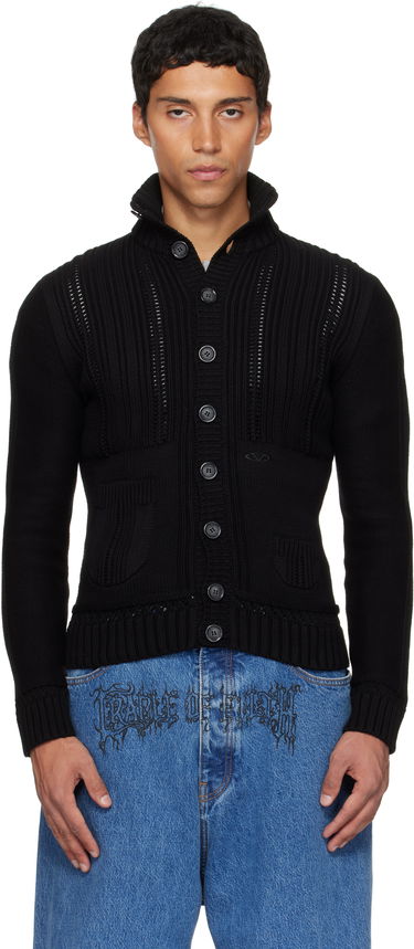 Sweater VETEMENTS VETEMENTS Cargo Cardigan Sort | UH76KN350B, 0
