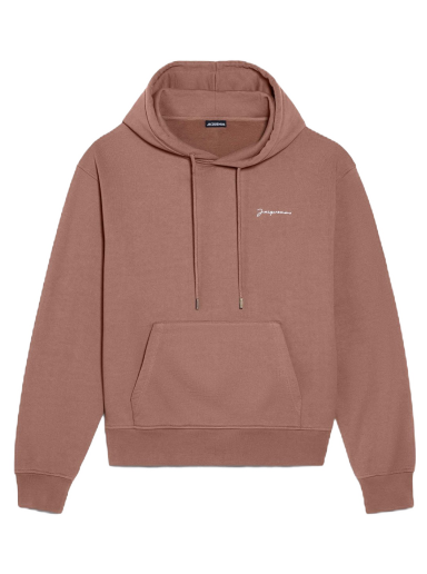 Sweatshirt Jacquemus Le Sweatshirt Brode Hoodie Brun | 226JS310-2120-851