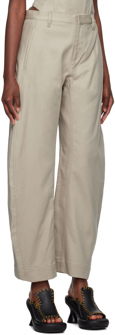 Bukser Dion Lee Arch Trousers Beige | C2162F23, 1