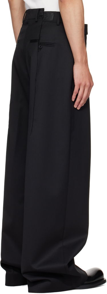 Bukser VETEMENTS Vetements Cut Baggy Tailored Trousers Sort | UH76TP350B, 2