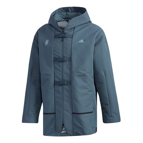 Regnfrakke adidas Originals Loose Casual Jacket Blå | FM9343