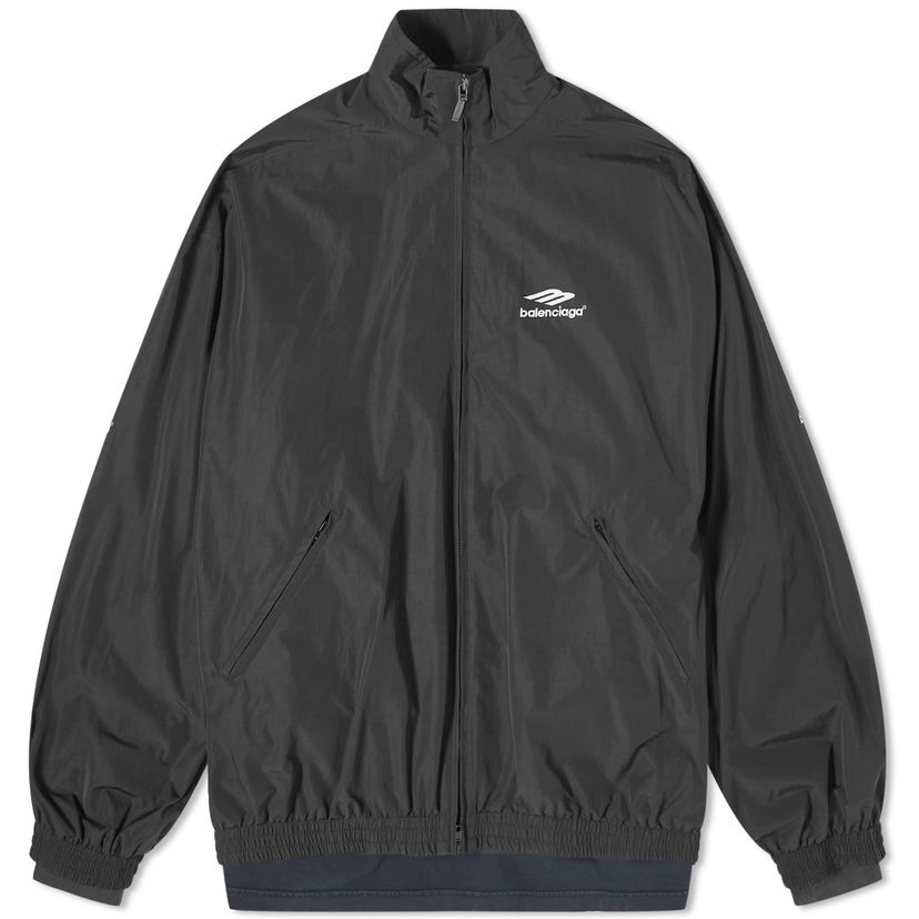 Jakke Balenciaga Runway Double Layer Patch Jacket Sort | 770500-TNQ25-1000