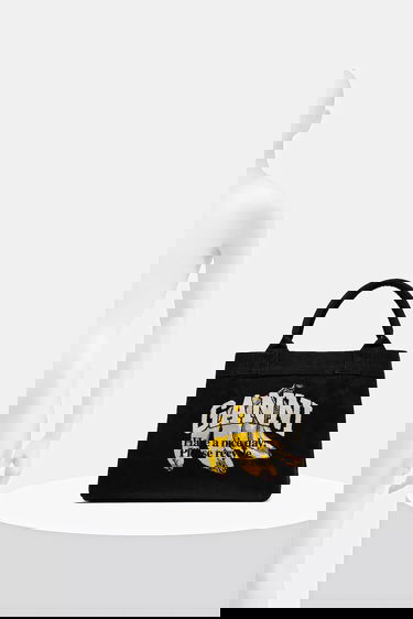 Mulepose GANNI GANNI Shopper XXL Pocket Banana Print Tote Bag Sort | A6896, 5