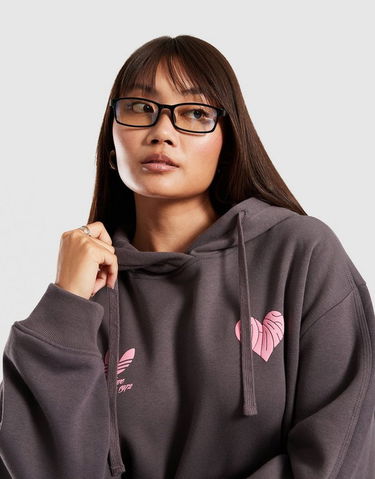 Sweatshirt adidas Originals Heart OS Hoodie Grå | KS5447, 3