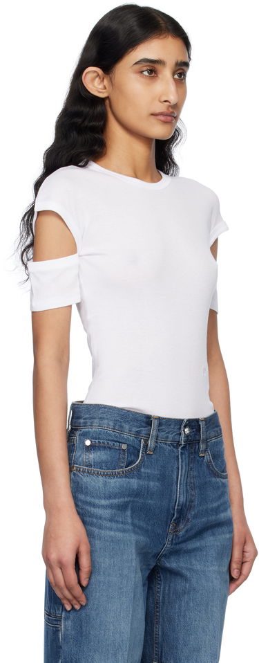 T-shirt Helmut Lang Helmut Lang Slim Logo T-Shirt Hvid | O09HW504, 1