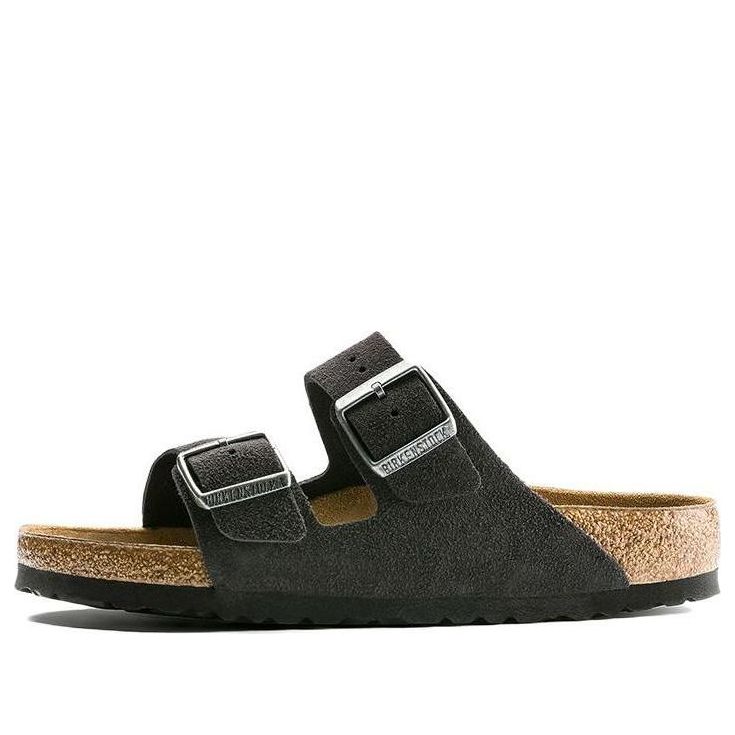 Sneakers og sko Birkenstock Arizona Soft Footbed Suede Narrow Fit Sandals Sort | 0552323, 0