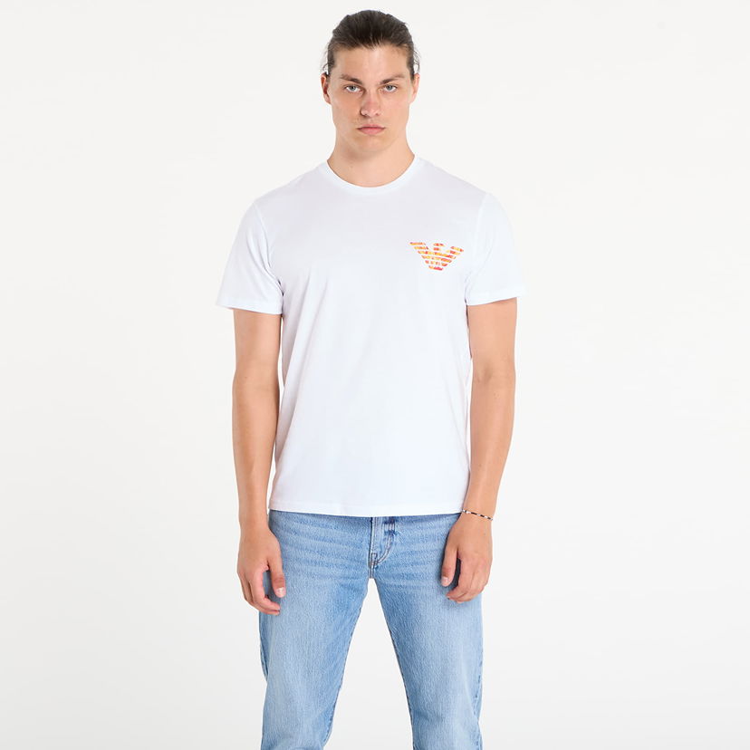T-shirt Emporio Armani EA7 Emporio Armani Crew Neck T-Shirt with Eagle Print Hvid | EM000574AF12349F0065