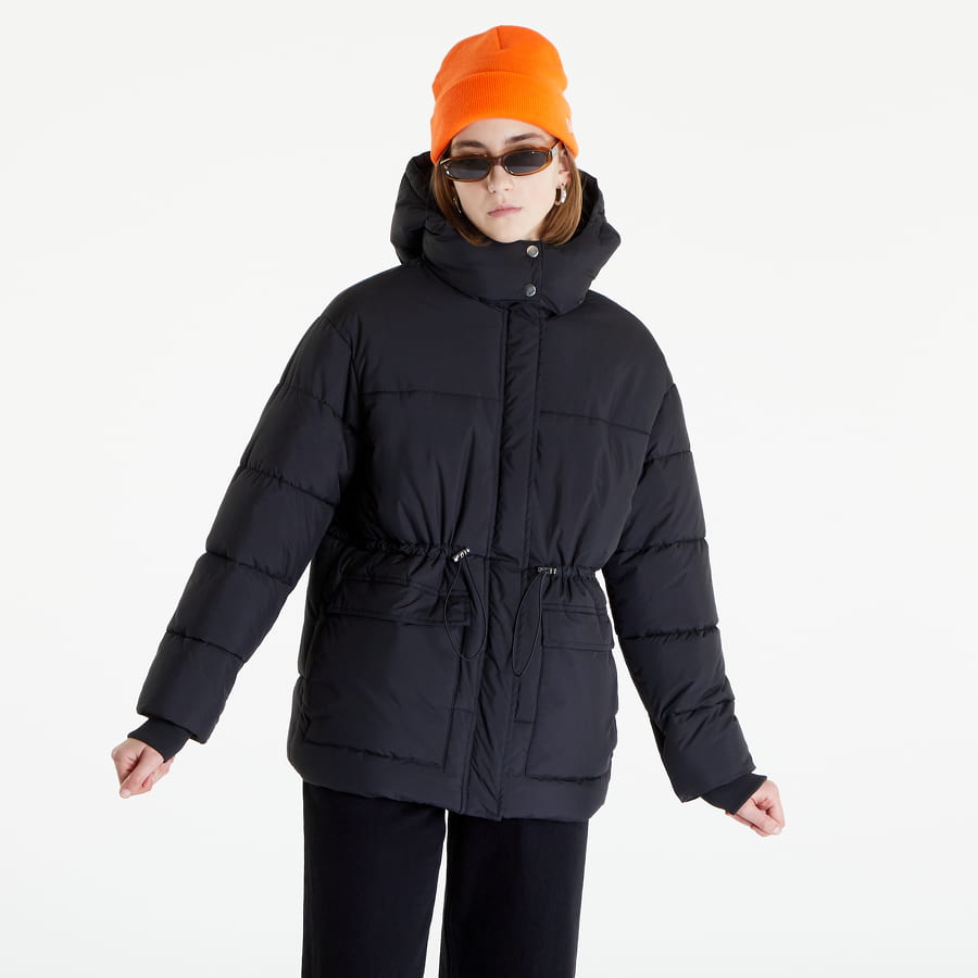 Puffer jakke Urban Classics Waisted Puffer Jacket Sort | TB5080 Black, 0