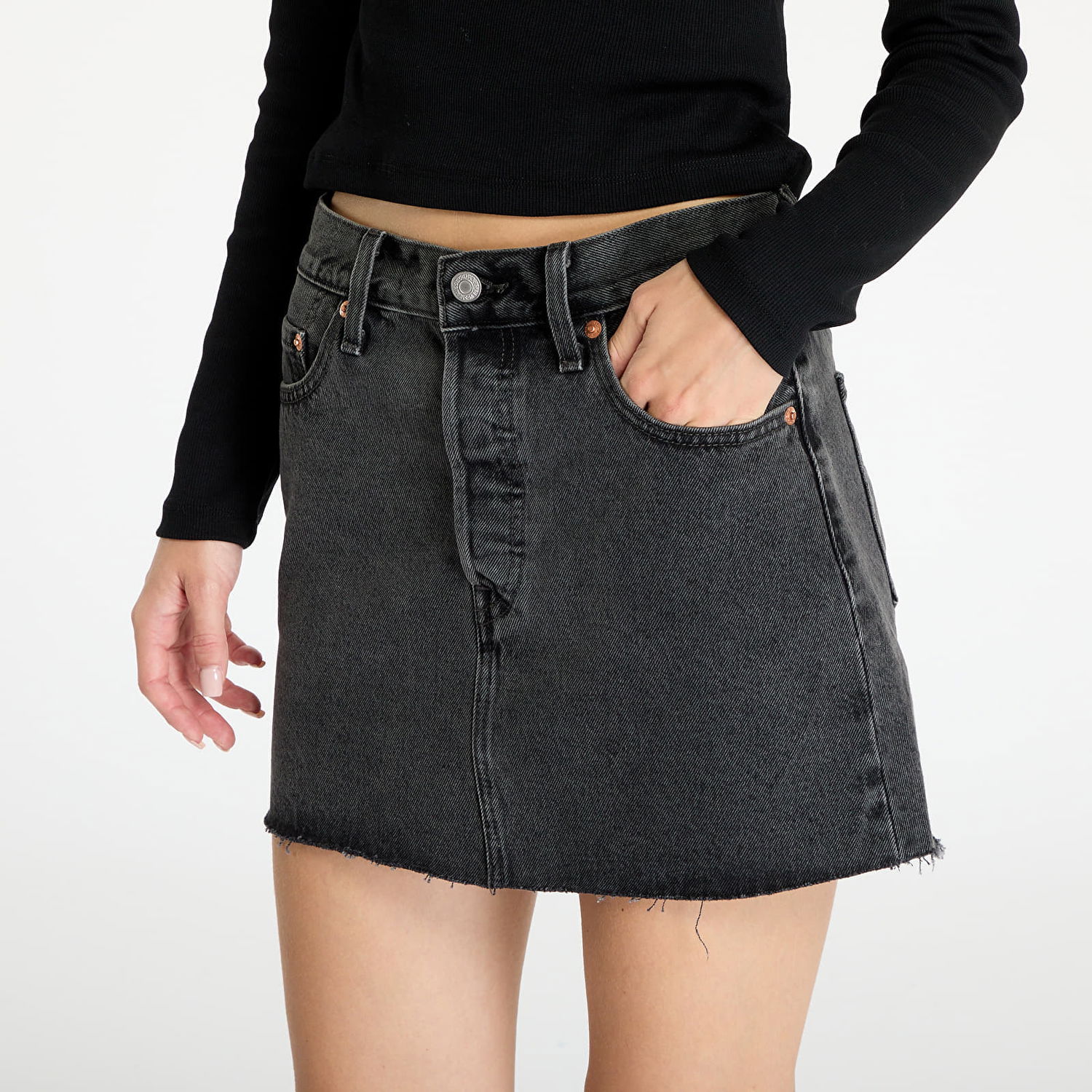 Nederdel Levi's ® Icon Skirt Sort | A4694.0000, 1