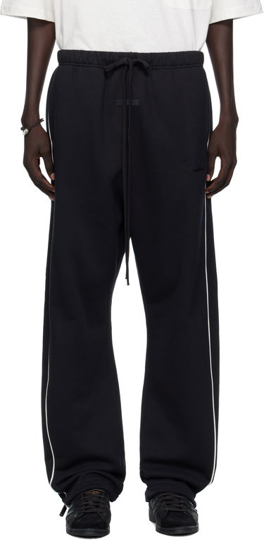 Joggingbukser Fear of God Fear of God ESSENTIALS Relaxed Fleece Piping Sweatpants Sort | 130SP258060F, 0