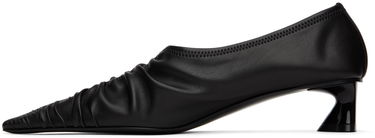 Sneakers og sko Stella McCartney Elsa Ruched Kitten Heels Sort | 810417W1IL0, 2