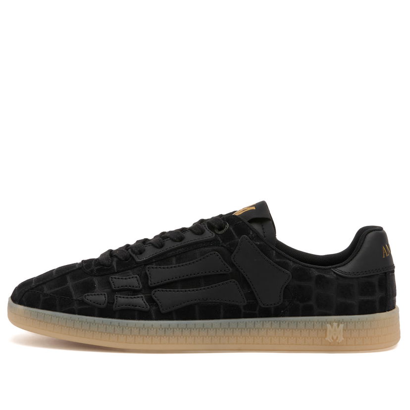 Sneakers og sko AMIRI Croc Debossed Pacific Bones Sort | AMFOSR1177-BLK