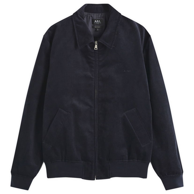 Bomberjakke A.P.C. Corduroy Jacket Mørkeblå | COHHO-H02706-IAU