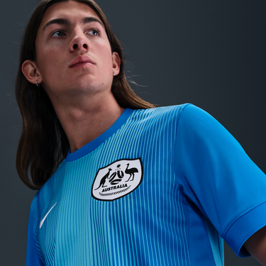 Jersey Nike Australia Stadium 2025 Replica Dri-FIT Soccer Jersey Blå | IB8043-406, 2