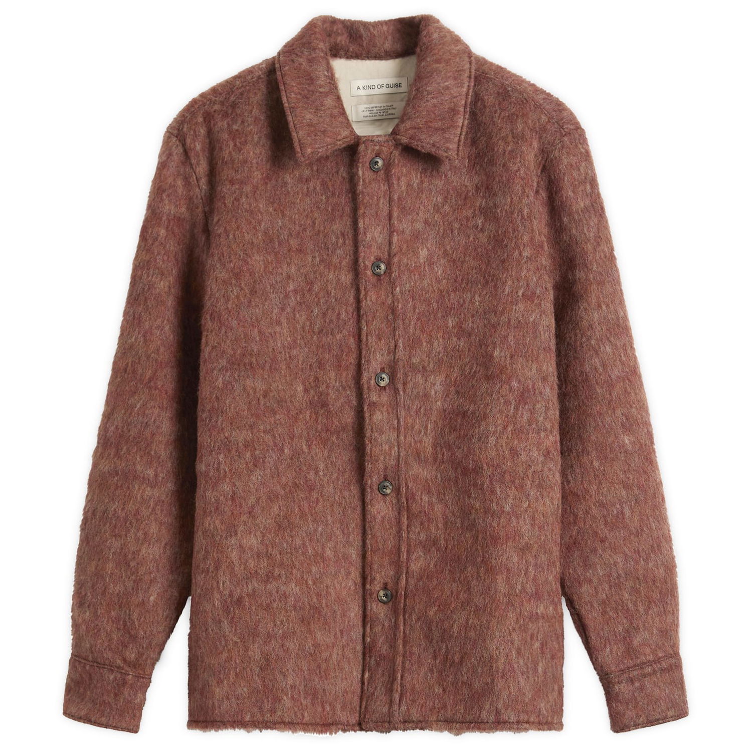 Skjorte A Kind of Guise Cullu Hairy Overshirt Rød | 157-14802-618, 1
