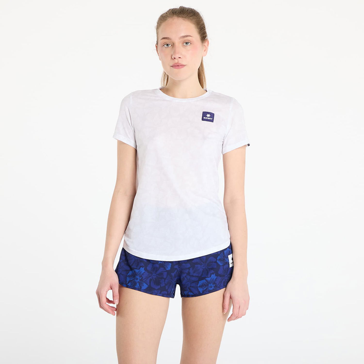 T-shirt Saysky SAYSKY Flower Combat T-Shirt Hvid | NWRSS31C1030, 0