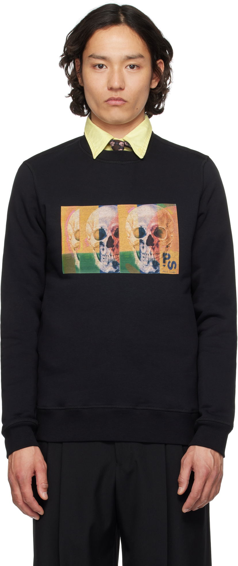 Sweatshirt Paul Smith PS Paul Smith Skull Graphic Sweatshirt Sort | M2R-191Z-PP4699-79