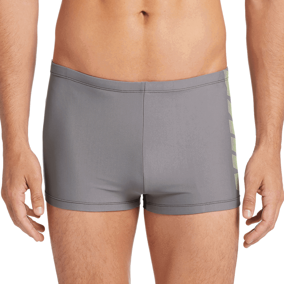 Badetøj Nike SQUARE LEG Swim Shorts with Side Stripe Grå | NESS9053-001, 0
