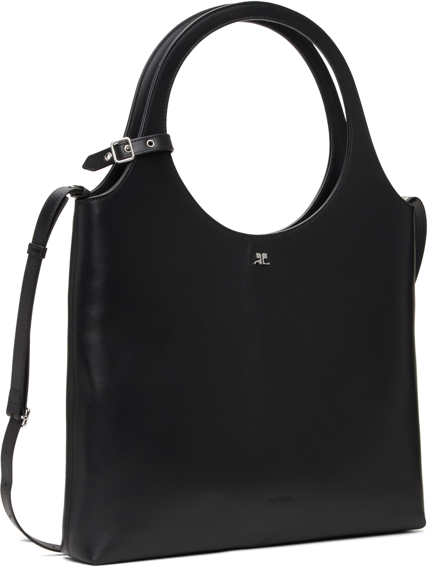 Håndtaske Courrèges Courrèges Holy Day Leather Tote Bag Sort | 125GSA161CR0065, 1