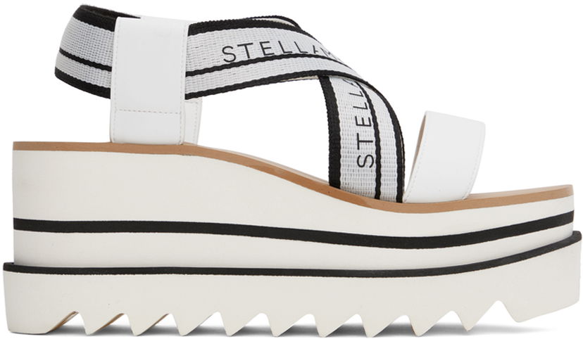 Sneakers og sko Stella McCartney Sneakelyse Platform Sandals Hvid | 810162E00015