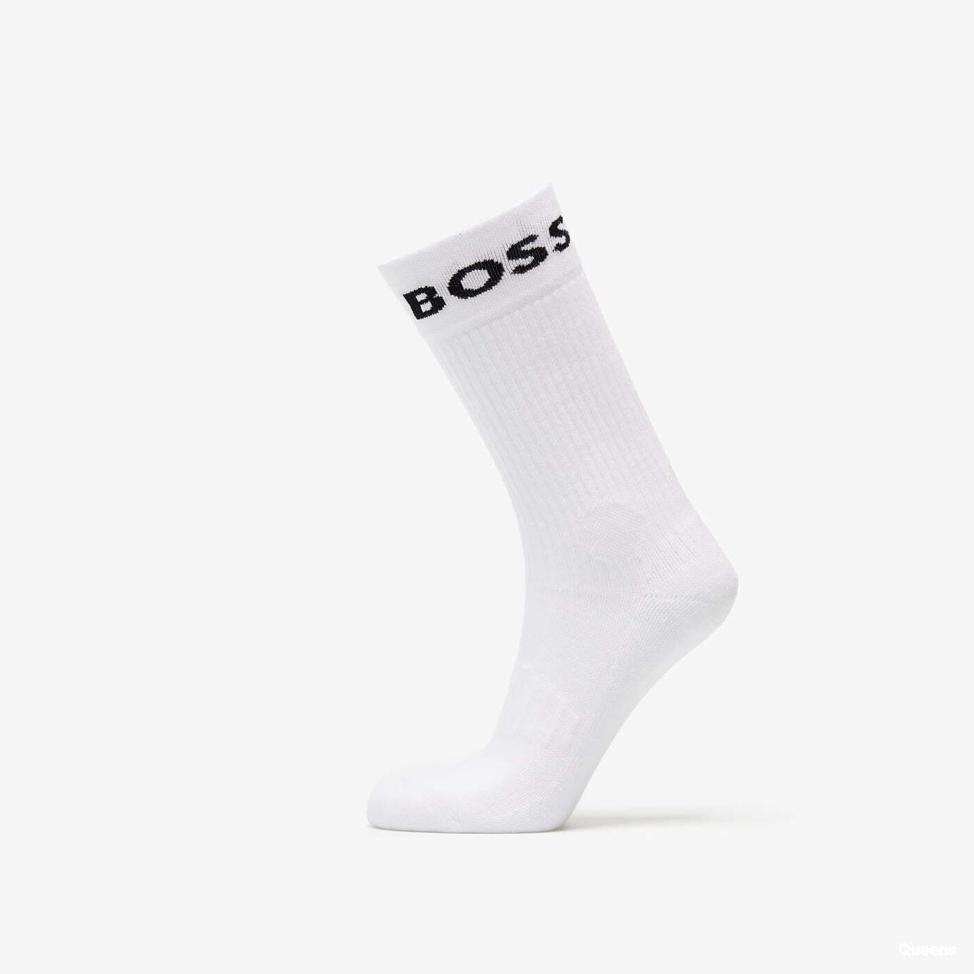 Sokker BOSS Hugo 2-Pack of Quarter-Length Socks in Stretch Fabric White Hvid | 50469747-100, 1