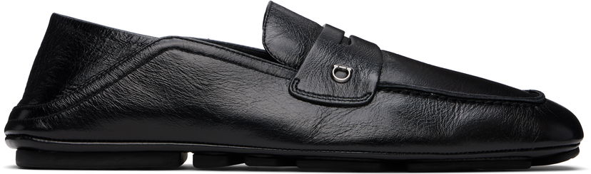 Skopleje FERRAGAMO Ferragamo Calfskin Loafers Sort | 778873