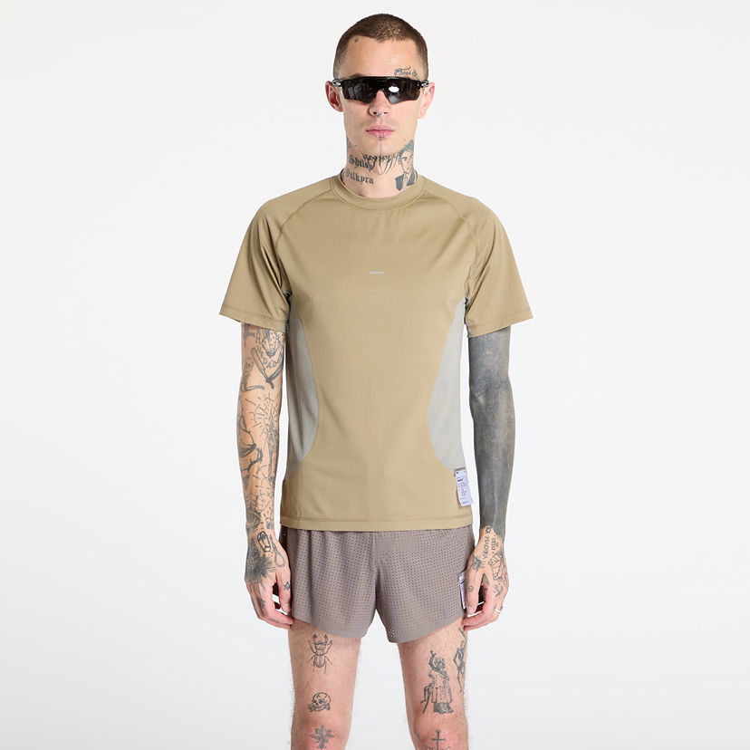 T-shirt Satisfy Satisfy AuraLite Tech T-Shirt Beige | 11036-AG-SA