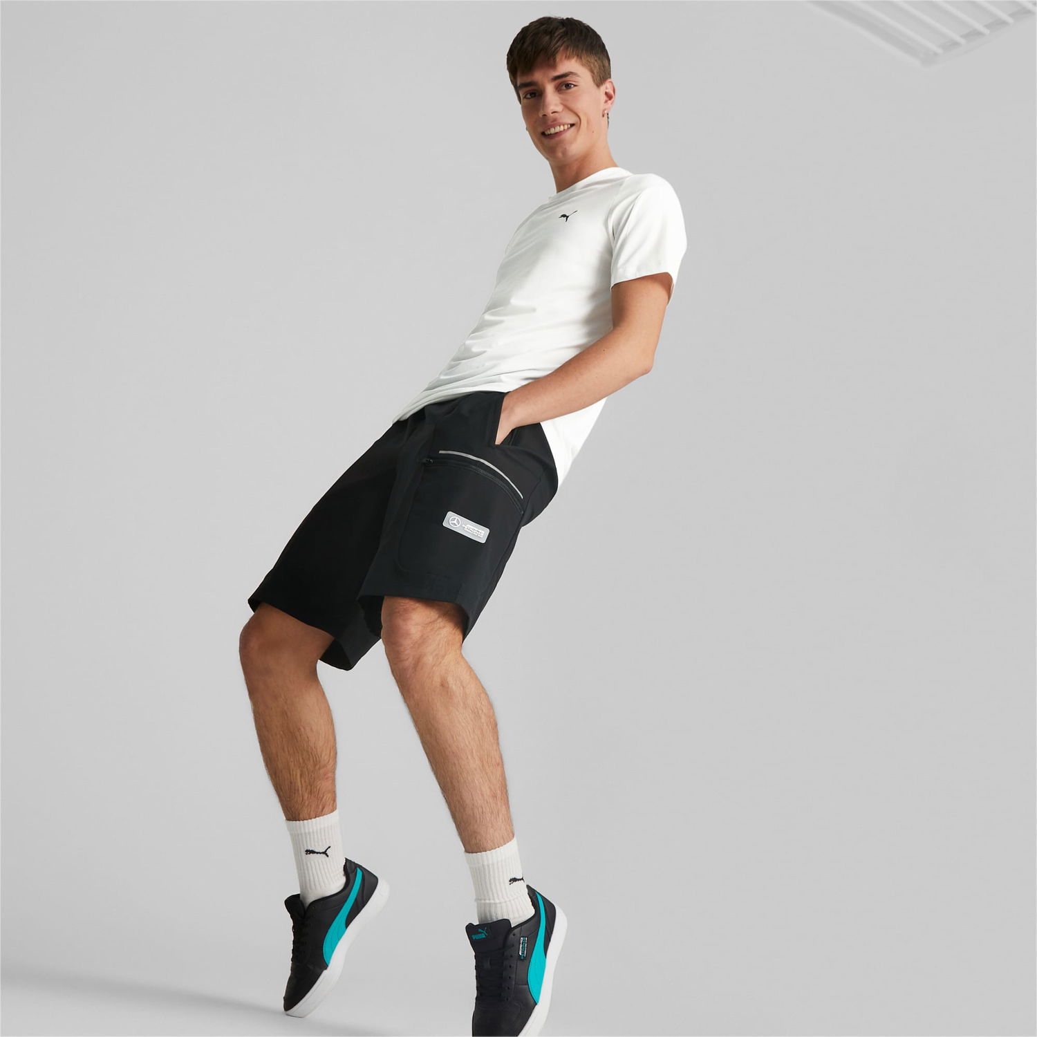 Shorts Puma Mercedes-AMG Petronas Motorsport Statement-Shorts Sort | 538444_01, 0