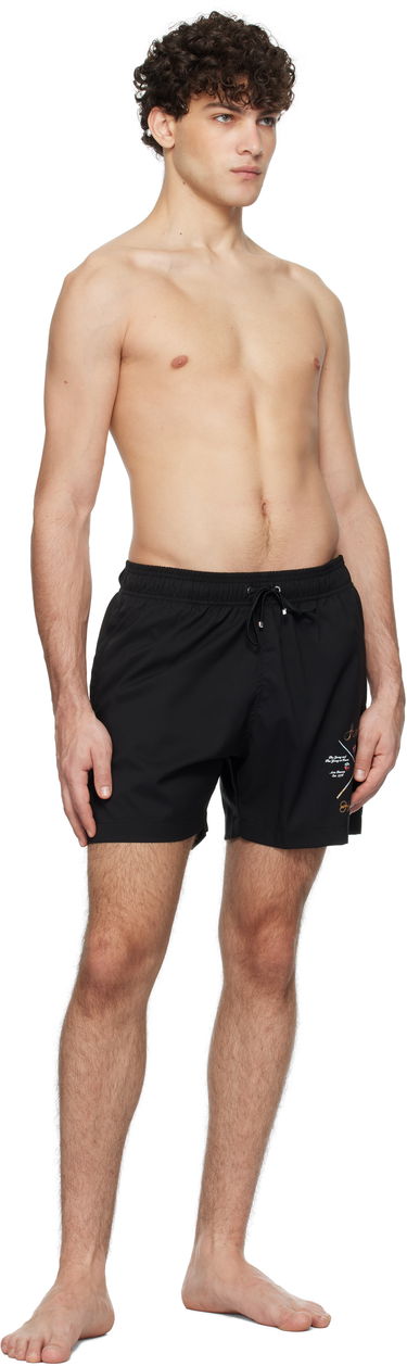 Badetøj AMIRI 'Pool Cue' Print Swim Shorts Sort | AMSWTK1026, 3