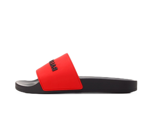 Sneakers og sko Balenciaga Pool Slide Blood Red Black Rød | 565826W1S8A6410