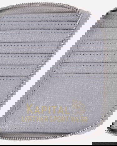Tegnebog KAPITAL Thumb Up Bone Band Zip Wallet Grå | K2503XG523 SILVER, 5