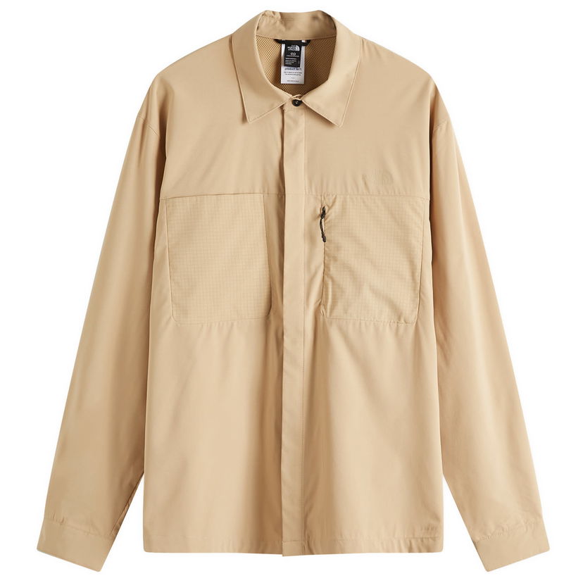 Skjorte The North Face Long Sleeve Lightrange Shirt, Size Small Beige | NF0A8B53LK5