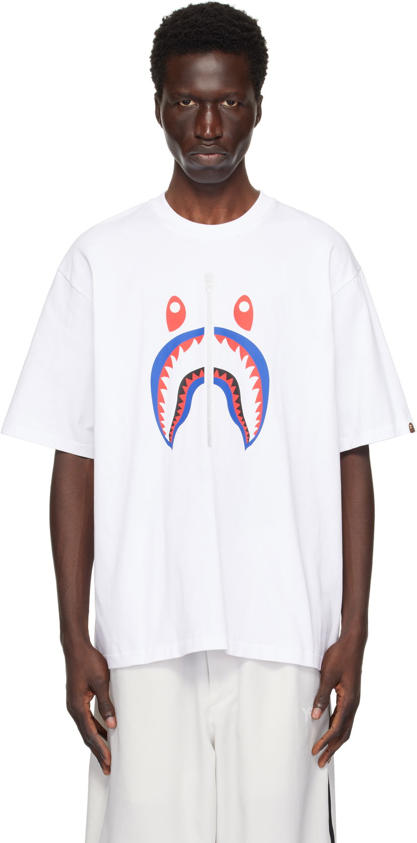T-shirt BAPE Shark Graphic T-Shirt Hvid | 001TEK701306M