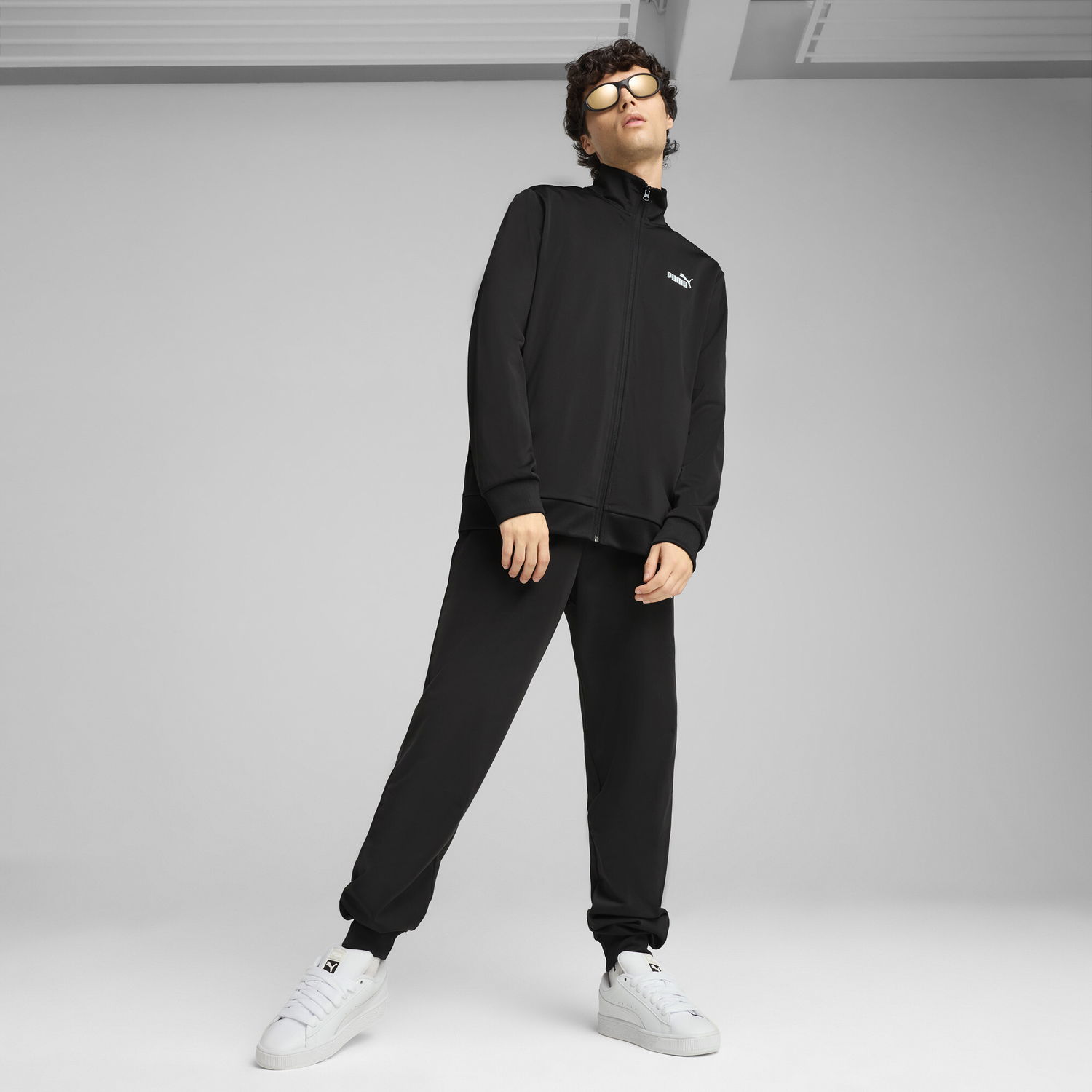 Træningsdragt Puma Essentials Poly Tracksuit Sort | 684847_01, 0