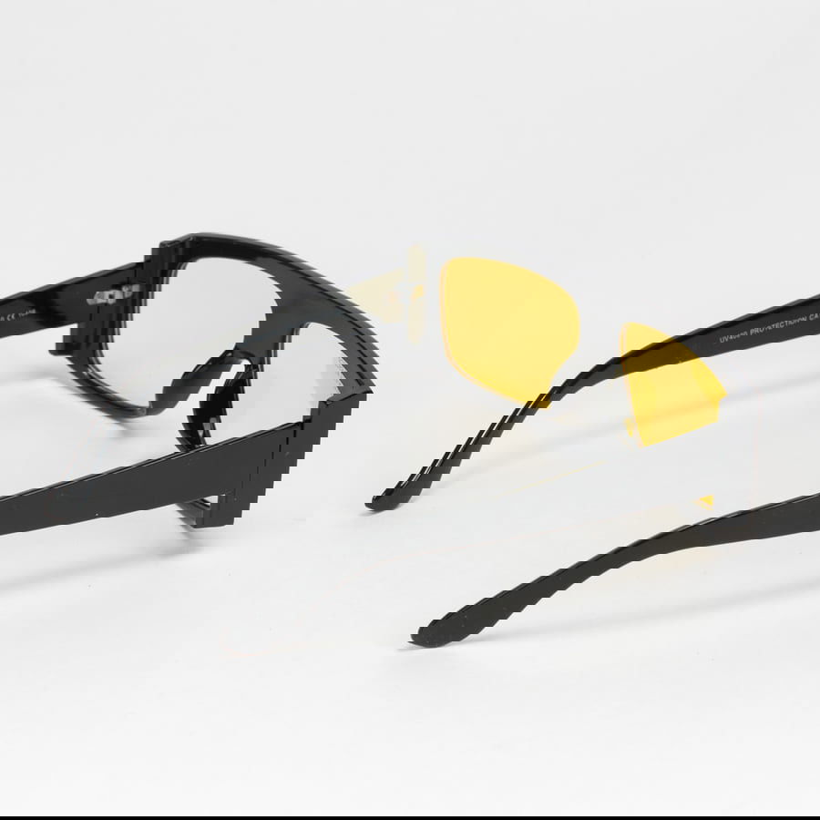 Solbriller Urban Classics Sunglasses Raja With Strap Sort | TB4300 black/yellow, 1