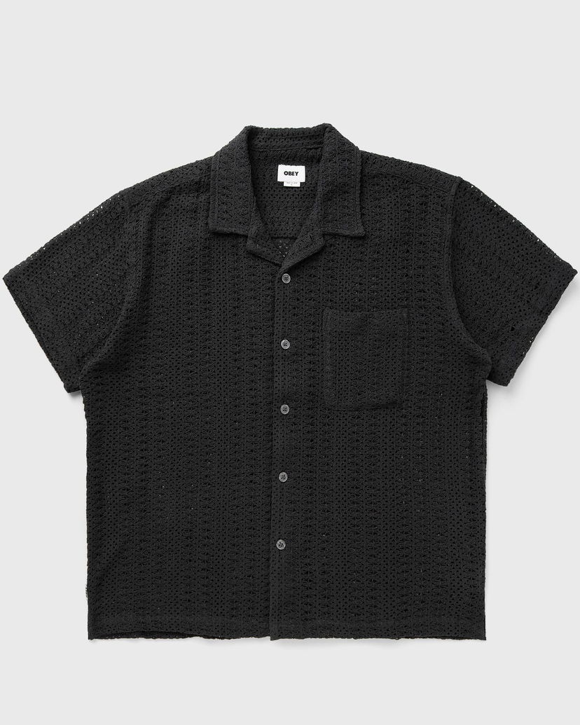 Skjorte OBEY Harison Woven Shirt Sort | 181210444-BLK