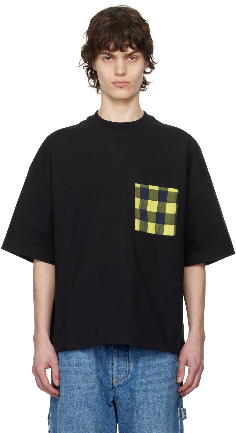 T-shirt Bottega Veneta Bottega Veneta Cotton Jersey Pocket T-Shirt Sort | 821360V4XI01000