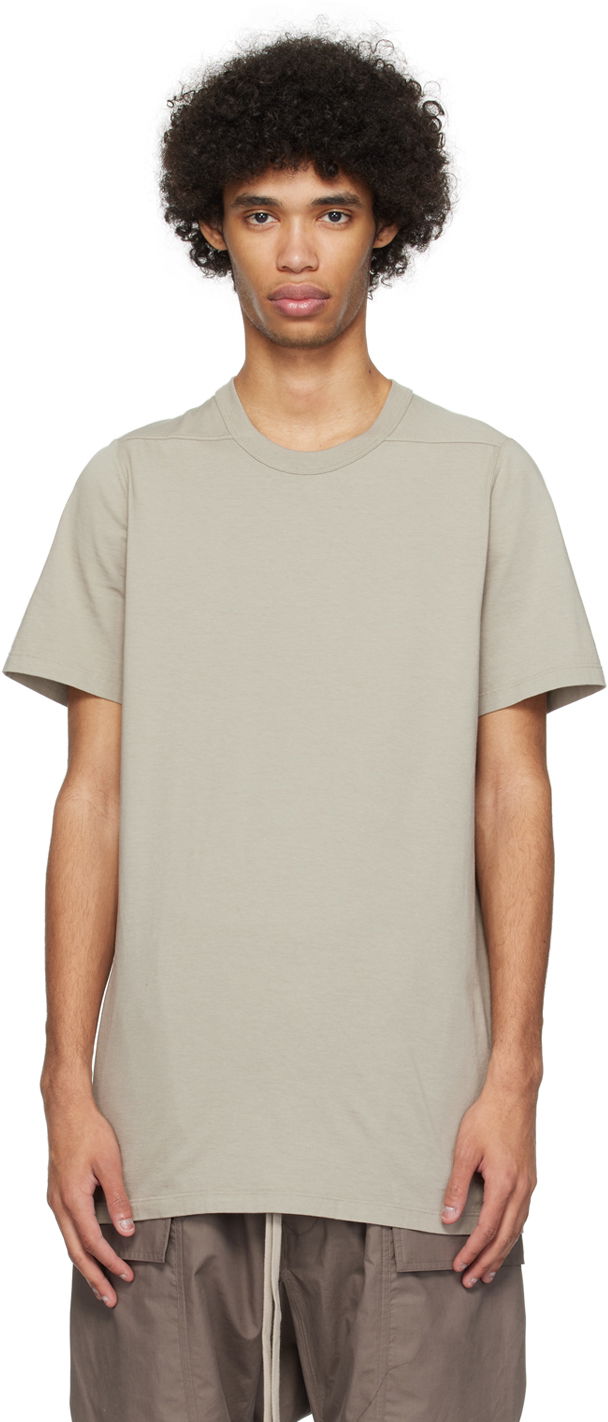 T-shirt Rick Owens Level T-Shirt Grå | RU01D3264 JA