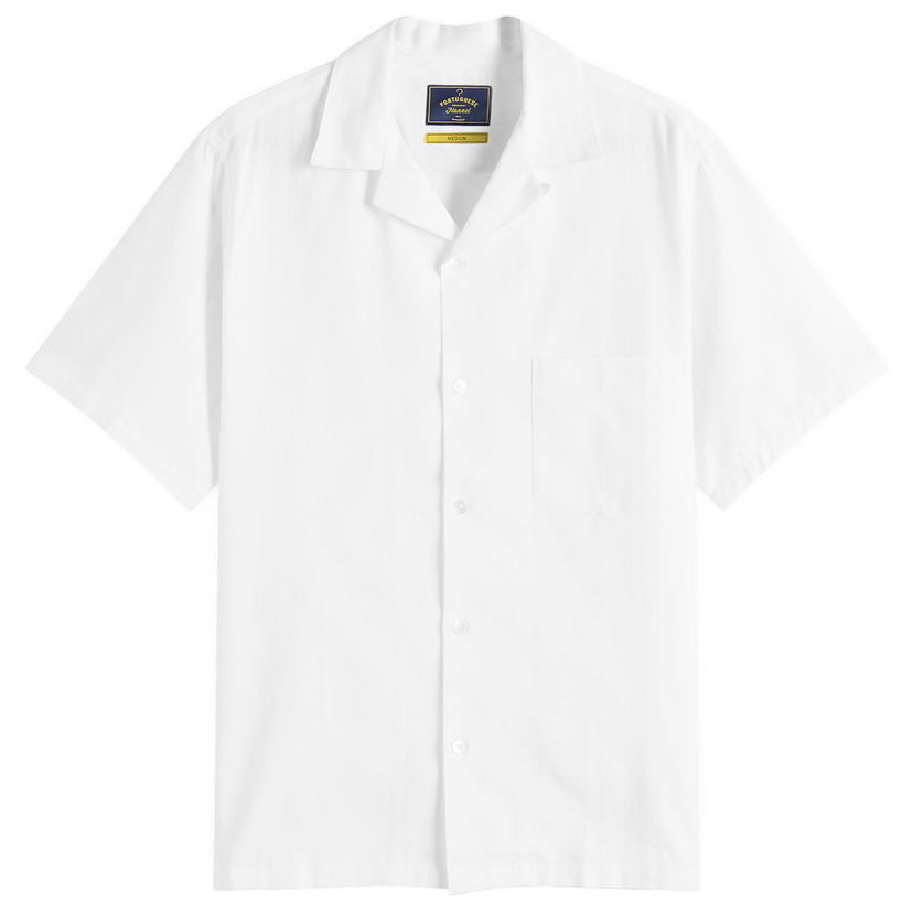 Skjorte Portuguese Flannel Portuguese Flannel Alqueva Vacation Shirt Hvid | SS25-007-WHT