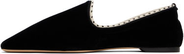 Tøj TOTEME TOTEME Velvet Venetian Slippers Sort | 252-WAS0224-FB0420, 2