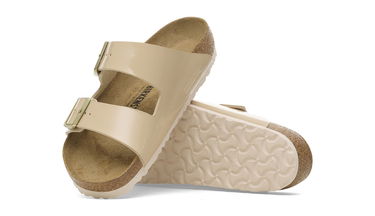 Sneakers og sko Birkenstock Arizona Birko-Flor Patent Regular Fit Sandal Beige | 1013069, 5