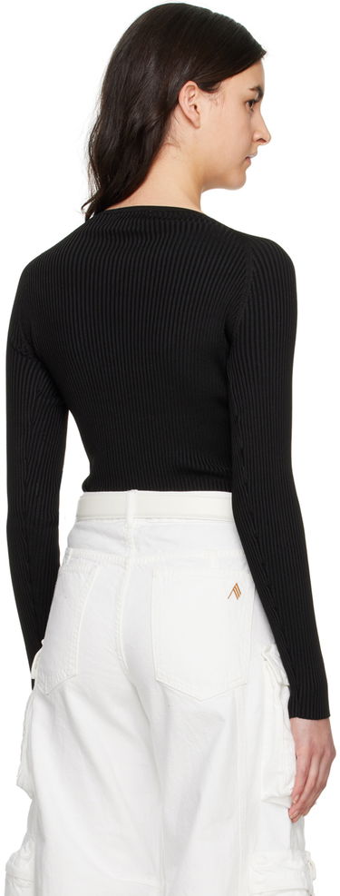 Krop Coperni Coperni Twisted Cutout Long Sleeve Top Sort | COPML38600, 2