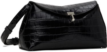 Skuldertaske TOTEME TOTEME T-Lock Croc-Embossed Clutch Sort | 243-WAL944-LE0076, 1