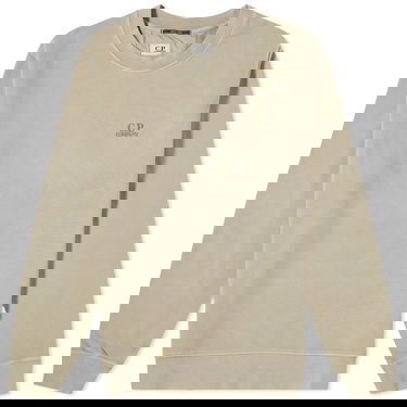 Sweater C.P. Company Diagonal Fleece Crewneck Beige | 15CMSS008B-006372R-335, 0