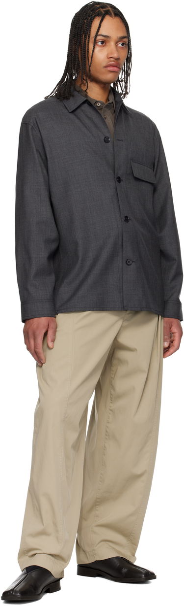 Skjorte LEMAIRE Lemaire Tailored Overshirt Grå | OV1012 LF1386, 3
