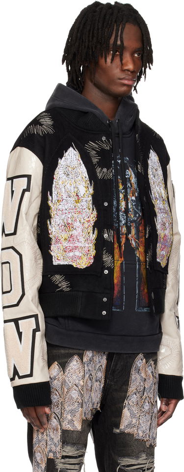 Bomberjakke Who Decides War Who Decides War Namesake Varsity Bomber Jacket Sort | 1130070002SE25, 1