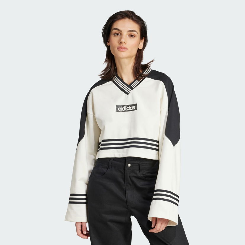 Sweatshirt adidas Performance Blocking Crewneck Sweatshirt Hvid | JX7597
