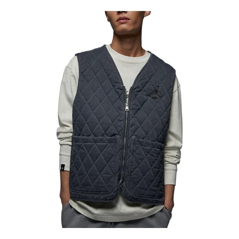 Vest Jordan Flight Heritage Quilted Vest Blå | DV7566-010