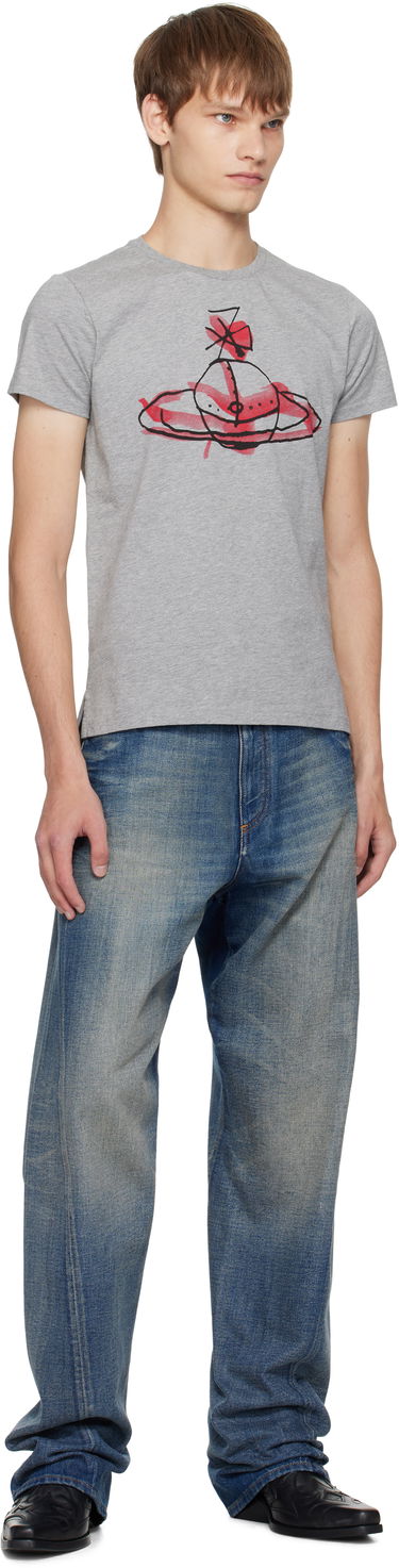 T-shirt Vivienne Westwood Vivienne Westwood Drawn Orb T-Shirt Grå | 3G01003X-J001M-, 3