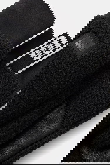 Handsker UGG Logo Tape Fleece Mittens Sort | 101099-BLK, 2